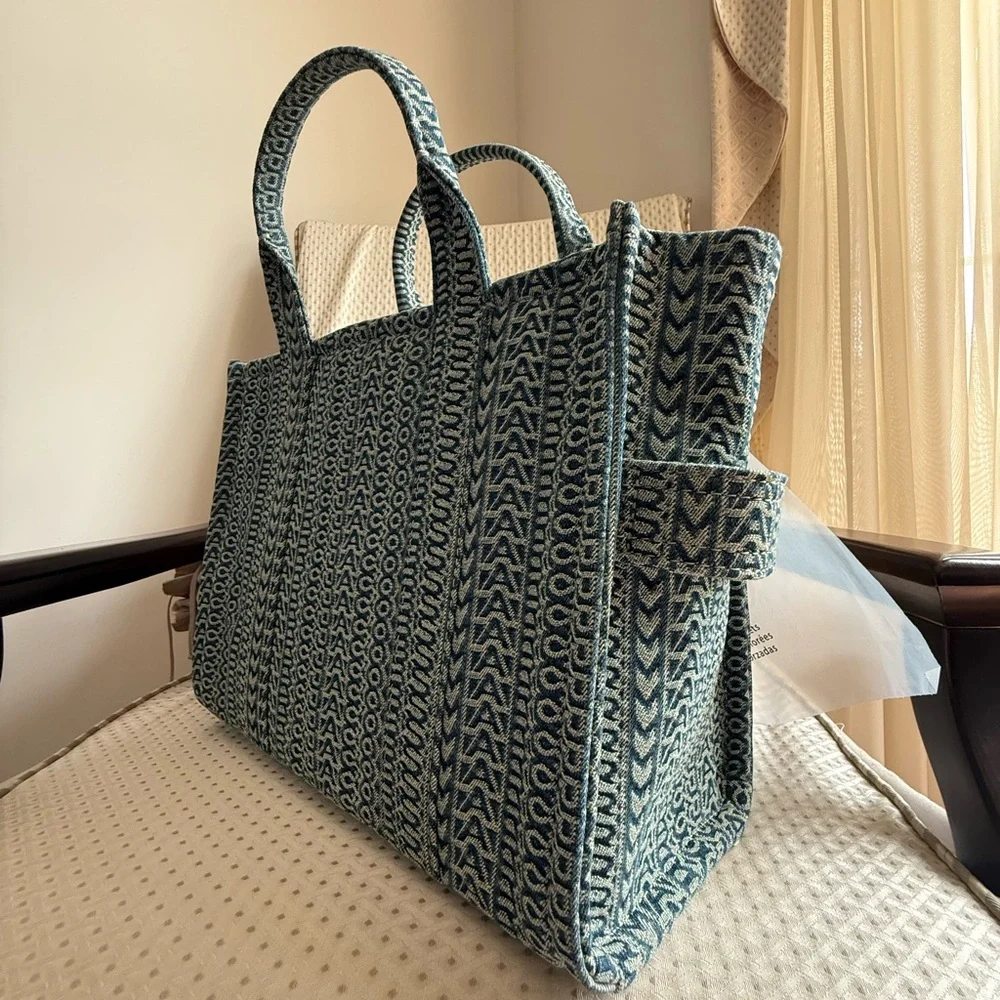 Marc Jacobs Sun Faded Denim Tote Bag - Picture 5 of 11